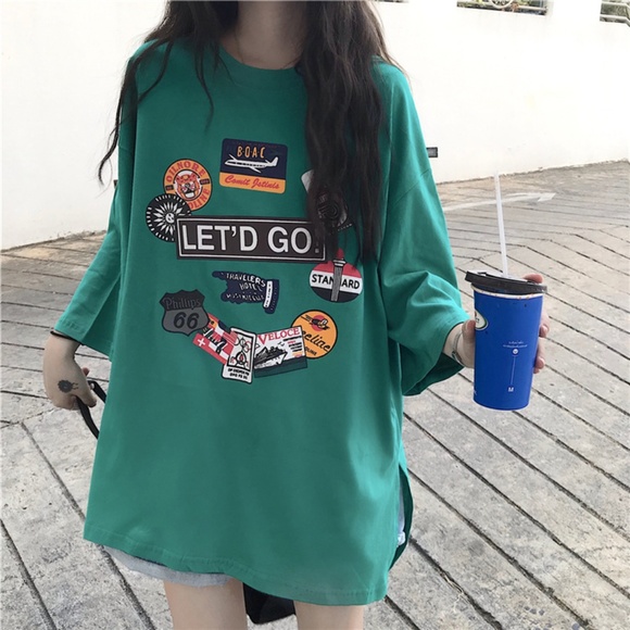 Oversize Short Sleeve Girls Tee - Picture 4 of 8